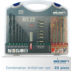 Alpen 22 Piece Drill & Screwdriver Bit Set